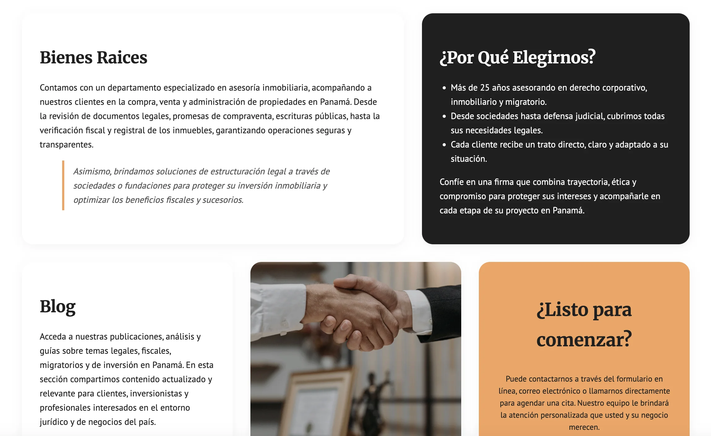 RG Law Firm Screenshot 2